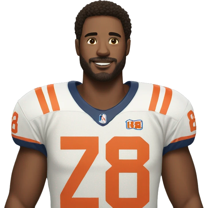 Man with 18 number jersy emoji