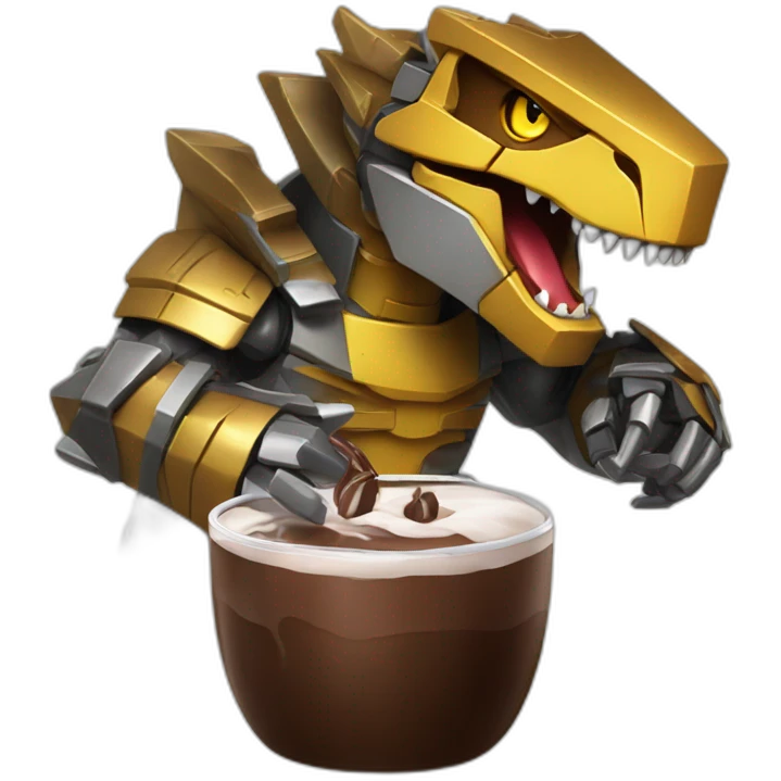 Grimlock drink Chocolates transform emoji