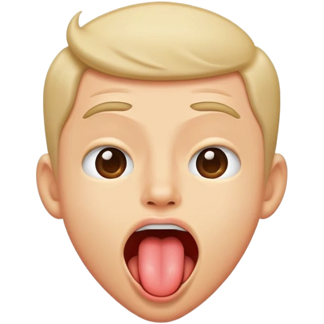 toungue out shaking head emoji