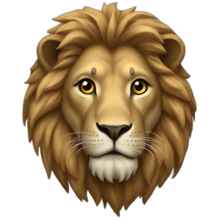 Lion black emoji
