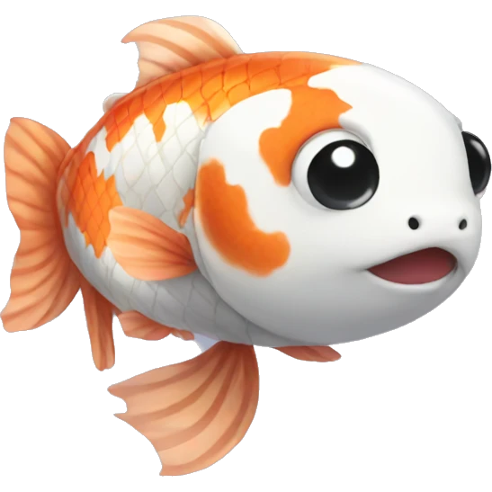 shy koi emoji