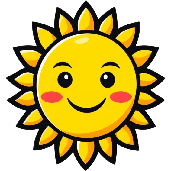 smiling sun emoji
