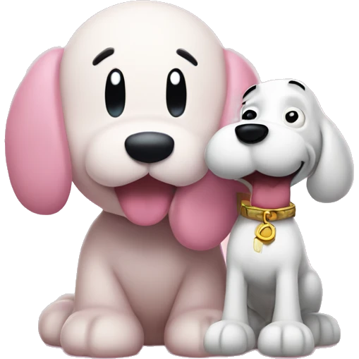 Kirby and snoopy emoji