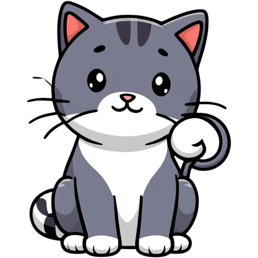 whimsical fake cat emoji