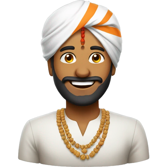 Indian Happy Punjabi face Emoji emoji