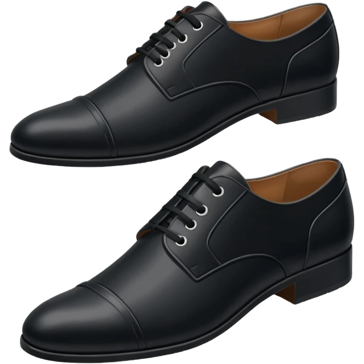  black clasic men's shoes emoji