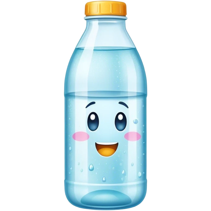 Sparkling water bottle emoji