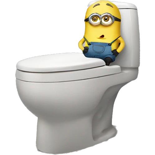minion on the toilet  emoji