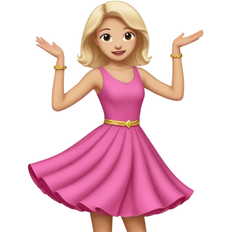 Bailarina rosada pero no de valet sino de bailes emoji