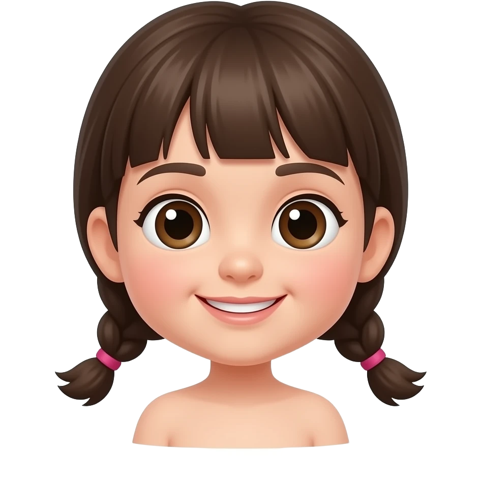 tamamen çıplak küçük kız emoji