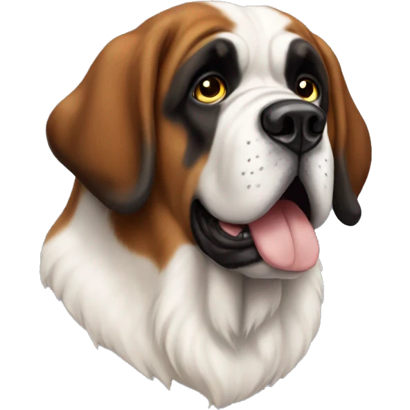 st bernard dog side view emoji