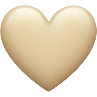 Light beige heart  emoji