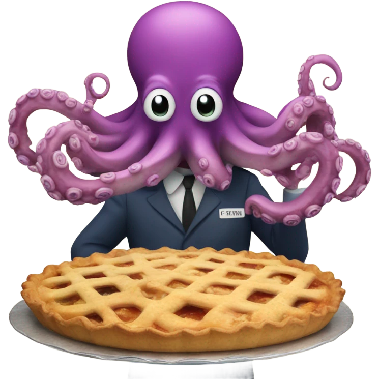 Octopus making pie emoji