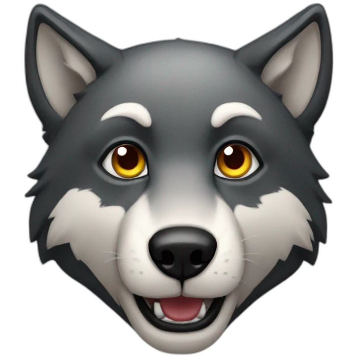 Night wolf emoji