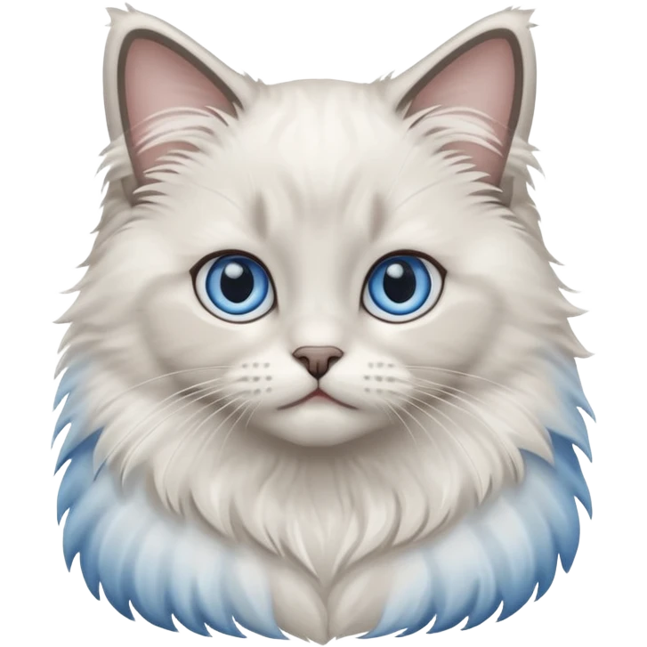 Baby ragdoll cat emoji