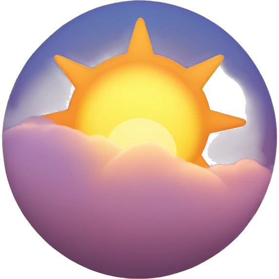 A sun going down  emoji