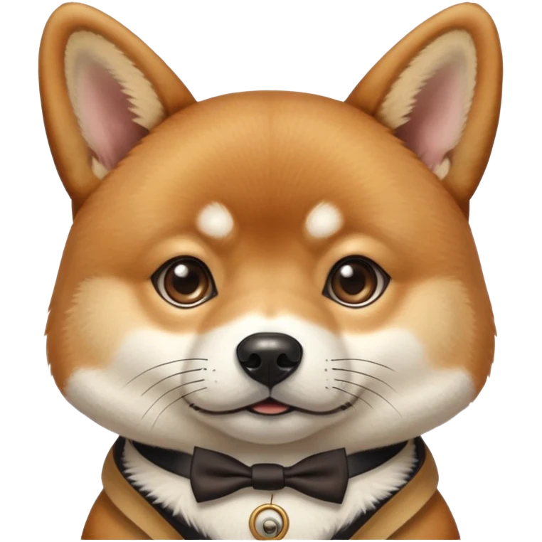 shiba inu with a monacle emoji