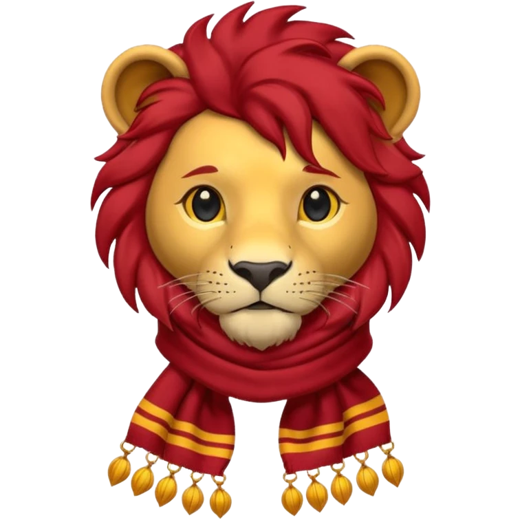 Gryffindor lion scarf hogwarts emoji