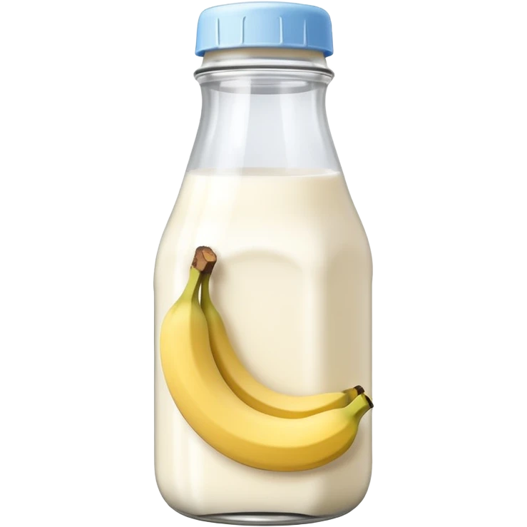 baby Milk bottle with banana tag emoji