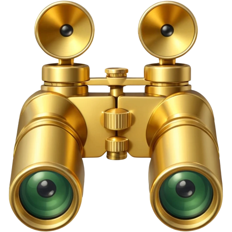 gold binoculars with BIG lenses emoji
