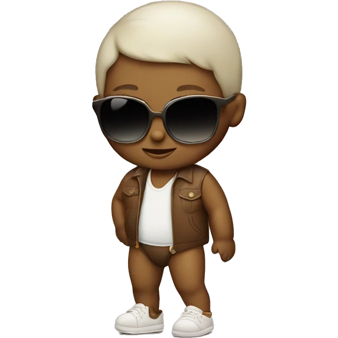 full body baby with sunglasses emoji