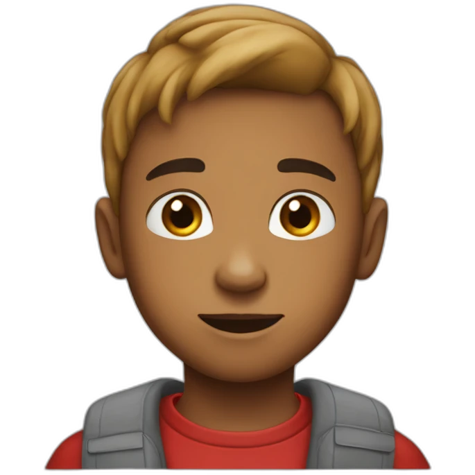 kid red boble beany emoji