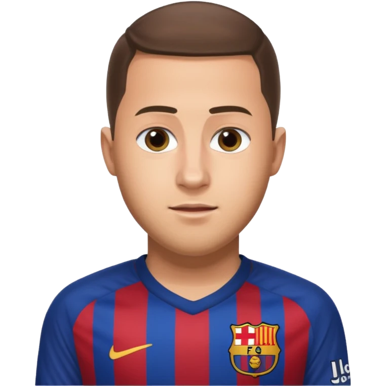 Crea a Eden Hazard con la camiseta del Barcelona emoji