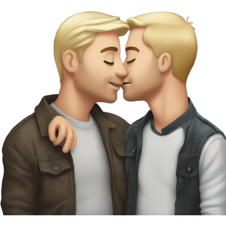 mikey and brian kissing passionately emoji