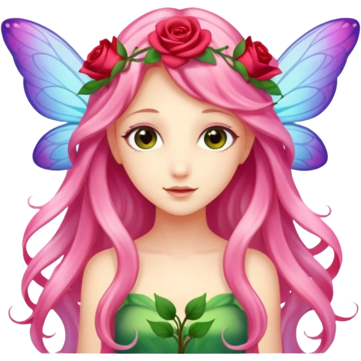 Rose wings,Flower Fairies. emoji