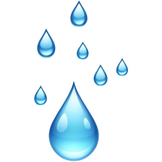 Water droplets dripping  emoji