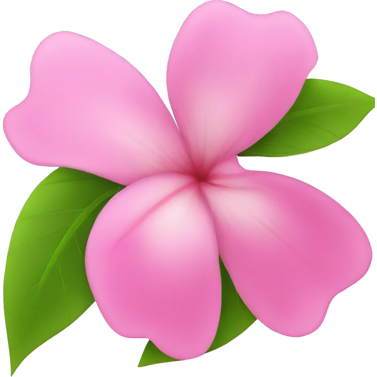 pink flower on white background emoji