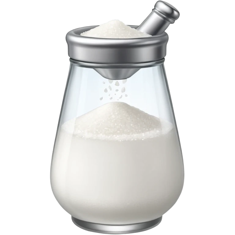 a full salt shaker with salt on it emoji