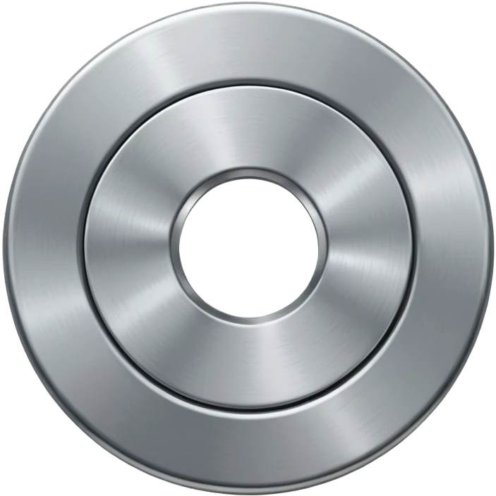 flat metal washer disc. emoji
