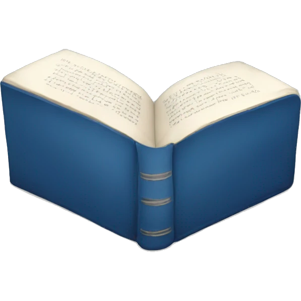 Blue book with PARTHERS text emoji