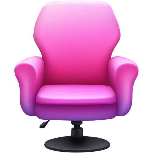 Pink ombre gaming chair with glitter  emoji