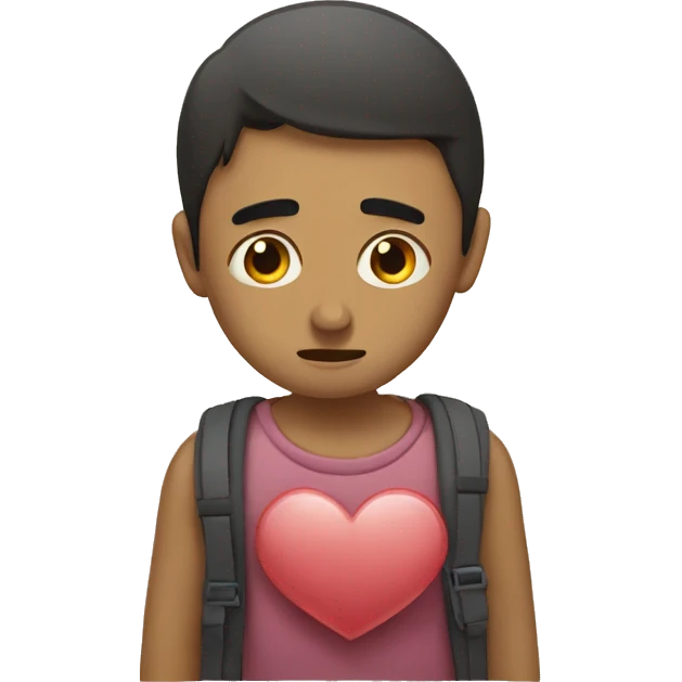 Enamorado triste emoji