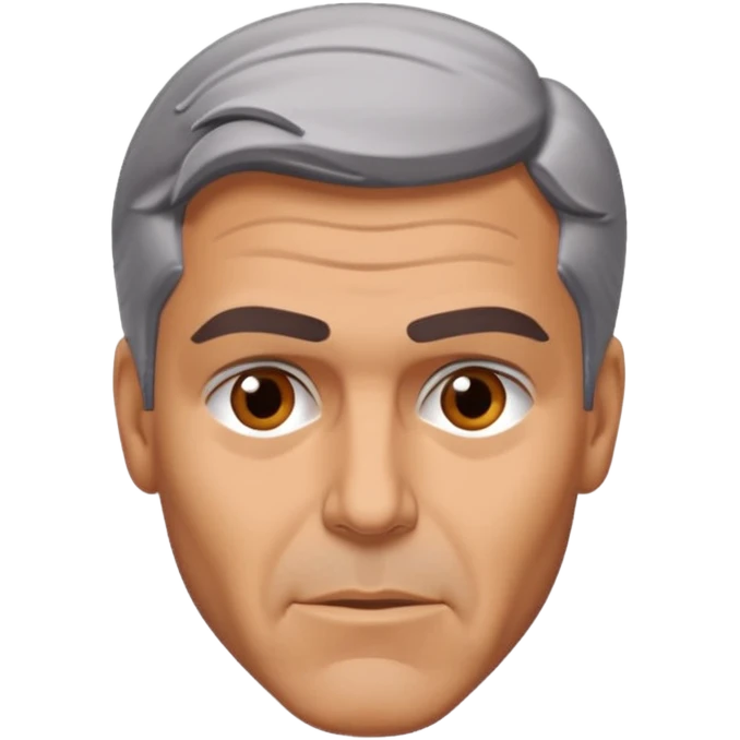 George clooney shaking his head emoji