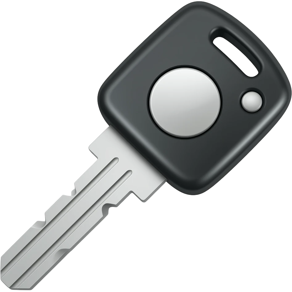 Car key with lock button emoji