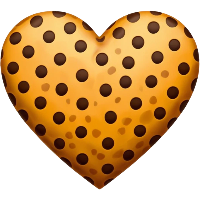 Cheetah print heart emoji emoji