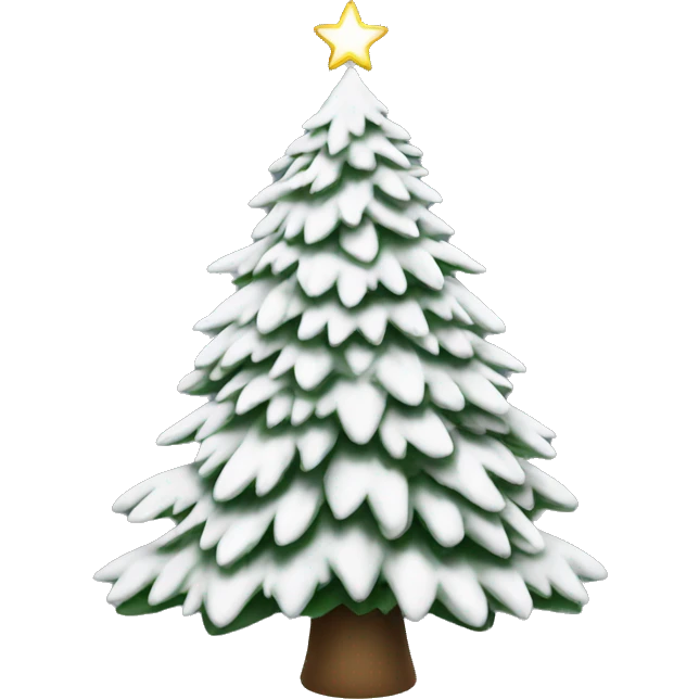 Christmas tree white emoji
