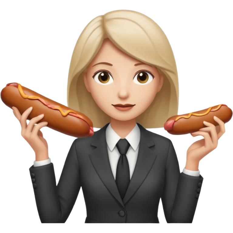 Женщина с пепельными волосами директор колбасной фабрики emoji