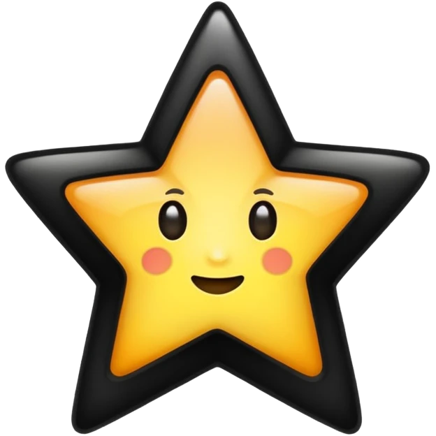 ★☆ - this shows full star and empty star but I want is first half black and second half empty emoji