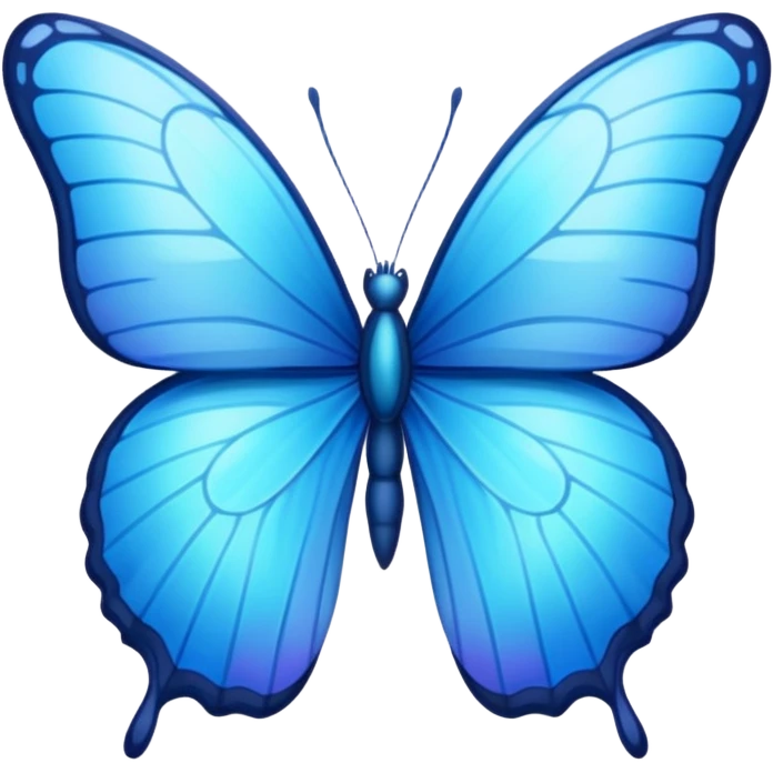 Blue butterfly emoj emoji