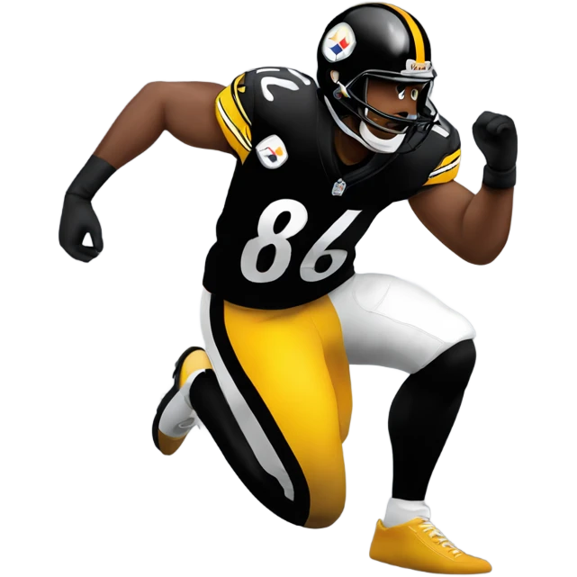 Steelers stepping on a raven emoji