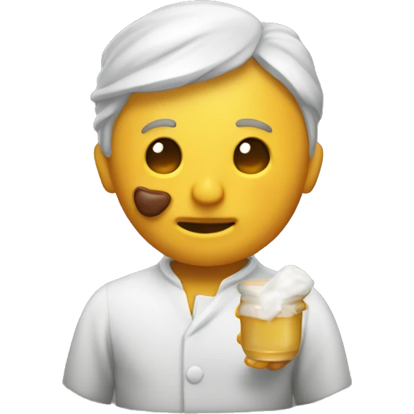 Un dedo con miel emoji