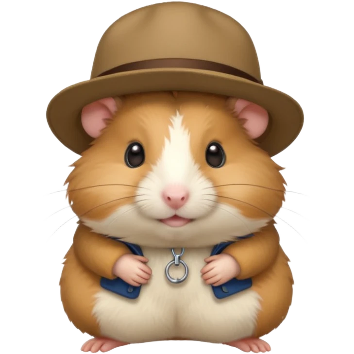 hat-wearing hamster emoji
