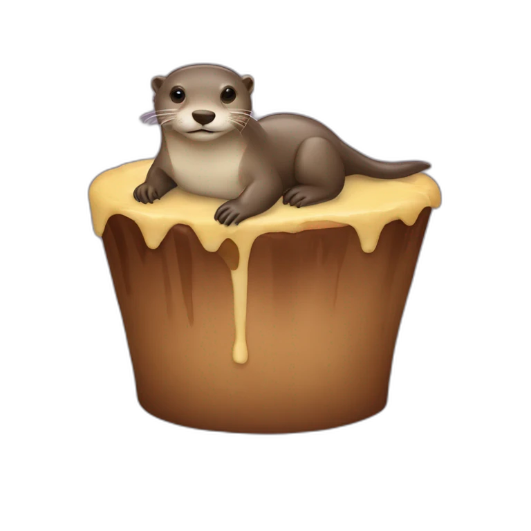 Loutre sur tortu emoji