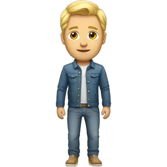 blonde dad full body emoji