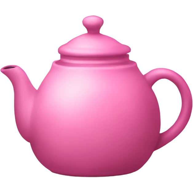 Pink tea pot emoji