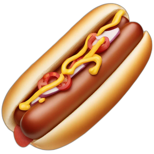 Hot dog smile emoji